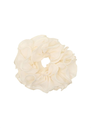Mavis scrunchie Ivory Pico 